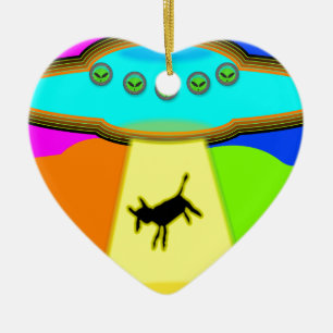 Ornamento De Cerâmica Abdução de alienígenas