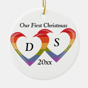 Ornamento De Cerâmica Abra corações