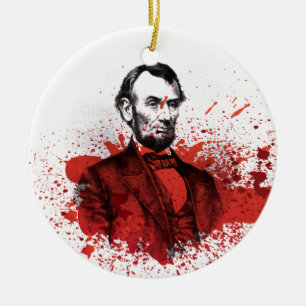 Ornamento De Cerâmica Abraham Lincoln