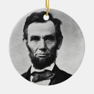 Ornamento De Cerâmica Abraham Lincoln