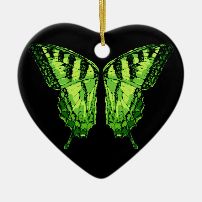 Ornamento De Cerâmica Absinthe Fairy Green Wings (Frente)