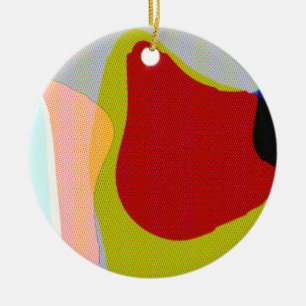 Ornamento De Cerâmica Abstrato 1117 - Pop de arte colorida