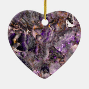 Ornamento De Cerâmica Abstrato Ametist Quartz