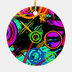 Ornamento De Cerâmica Abstrato Art