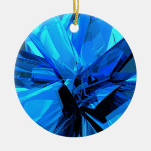 Ornamento De Cerâmica Abstrato azul