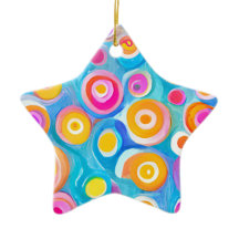 Abstrato Círculos Arte Moderna Colorida