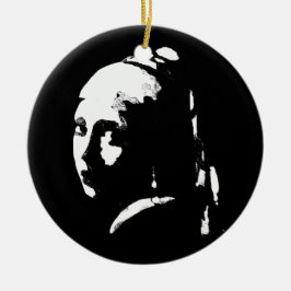 Ornamento De Cerâmica Abstrato com um barulho de pérolas