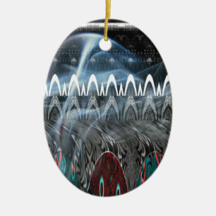 Ornamento De Cerâmica Abstrato de Impressão de arte impressionante