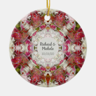 Ornamento De Cerâmica Abstrato Floral Keepape
