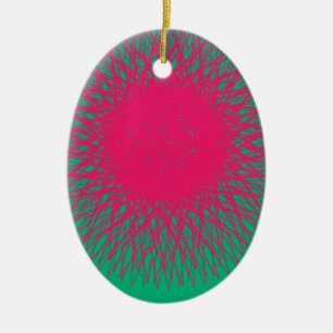 Ornamento De Cerâmica abstrato rosa