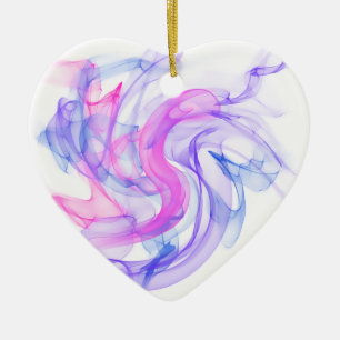 Ornamento De Cerâmica Abstrato Smoke na água