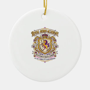 Ornamento De Cerâmica Academia do Chifre Real do Unicórnio Design Stylis