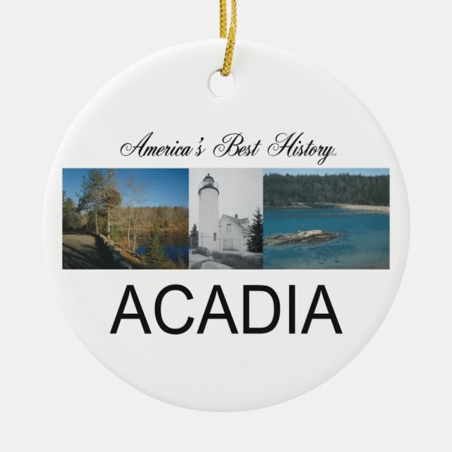 Ornamento De Cerâmica Acadia de ABH (Frente)