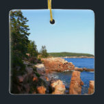 Ornamento De Cerâmica Acadia Rocky Beach perto de Thunder Hole<br><div class="desc">As praias rochosas do Parque Nacional Acadia são renomadas pela sua beleza. Aqui está uma vista perto do famoso local Thunder Hole. Esta foto também é apresentada como o wallpaper widescreen "Acadia Rocky Beach perto de Thunder Hole" em www.mlewallpapers.com. Confira em nossa loja mais fotos do Parque Nacional Acadia e...</div>