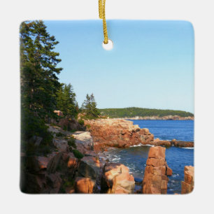 Ornamento De Cerâmica Acadia Rocky Beach perto de Thunder Hole