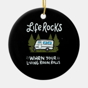 Ornamento De Cerâmica Acampamento