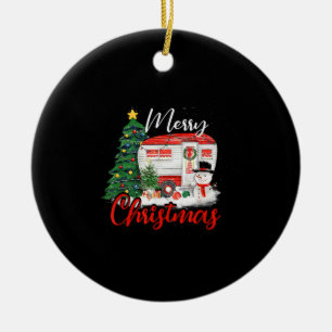 Ornamento De Cerâmica Acampamento das Camisas de Árvore de Natal Luzes d