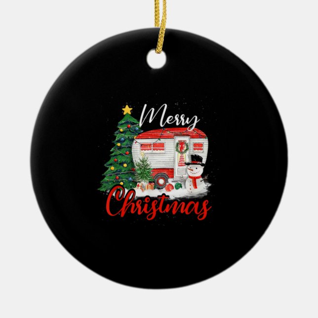 Ornamento De Cerâmica Acampamento das Camisas de Árvore de Natal Luzes d (Frente)