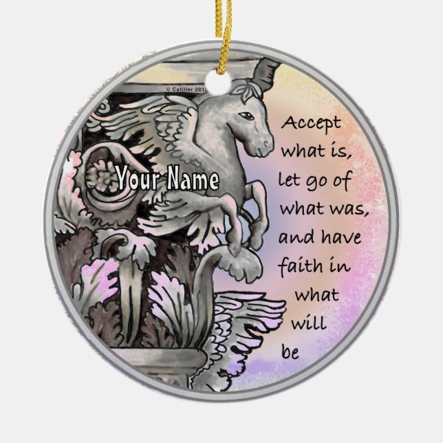 Ornamento De Cerâmica Aceitação (Frente)