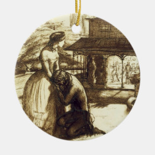 Ornamento De Cerâmica Aceitadas, 1853 (caneta & tinta marrom no papel)