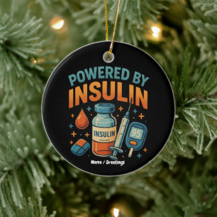 Ornamento De Cerâmica Acionada por Insulin Diabetes Sensibilização Engra