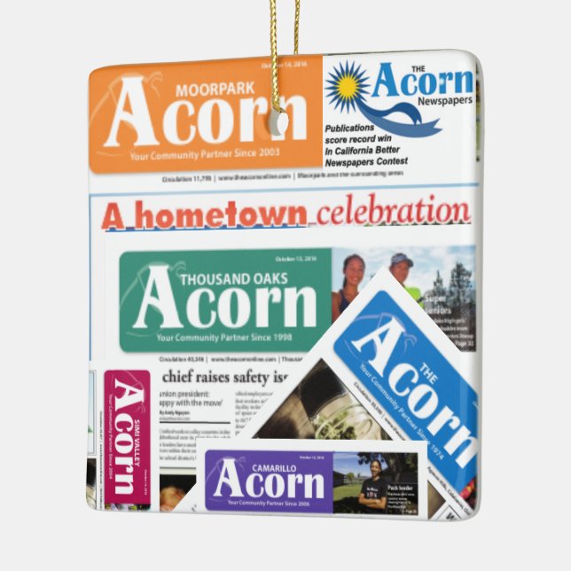 Ornamento De Cerâmica Acorn Ornament Take One (Esquerda)