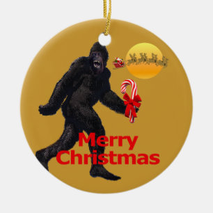 Ornamento De Cerâmica Acredite em Bigfoot