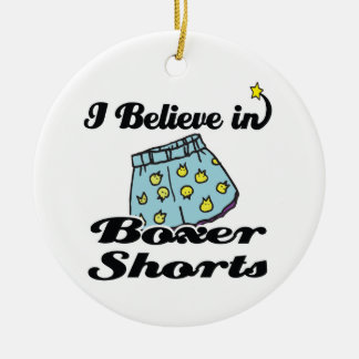 Ornamento De Cerâmica acredito em shorts de boxer