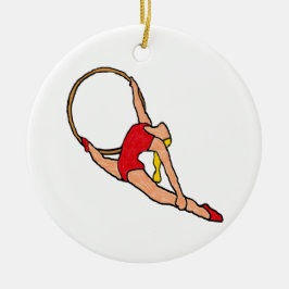 Ornamento De Cerâmica Acrobat
