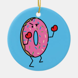 Ornamento De Cerâmica Açúcar fritado sobremesa da massa do lutador do