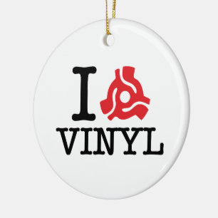 Ornamento De Cerâmica Adaptador de Vinil I 45