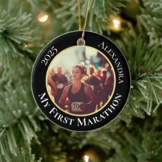 Ornamento De Cerâmica Adesivo Personalizado de 2 Lados para Maratona Esp