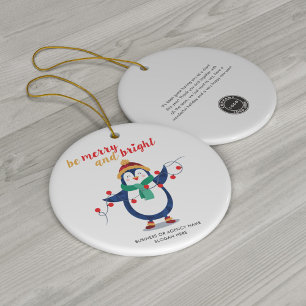 Ornamento De Cerâmica Adicione a empresa de logotipos comerciais Obrigad