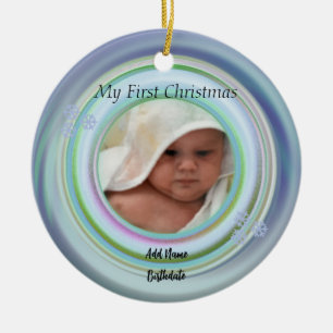 Ornamento De Cerâmica Adicione seu pedido fotográfico de cerâmica multic