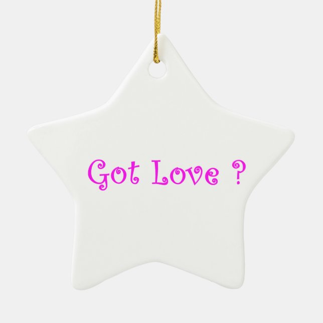 Ornamento De Cerâmica Adoramento com estrelas de amor (Frente)