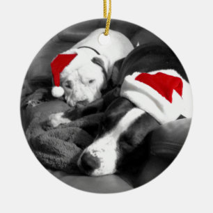 Ornamento De Cerâmica adoráveis papais noeis de Natal