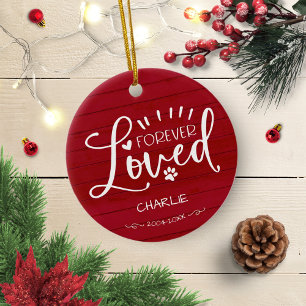 Ornamento De Cerâmica Adorável Foto Do Memorial Do Pet Do Cão