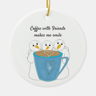 Ornamento De Cerâmica Adornamento de Cerâmica para Compartilhar um Café