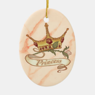Ornamento De Cerâmica Adorno da Coroa da Princesa