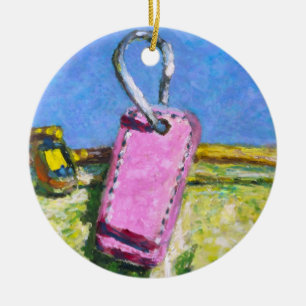 Ornamento De Cerâmica Adorno de Cerâmica Abstrato Moderno com Etiqueta R
