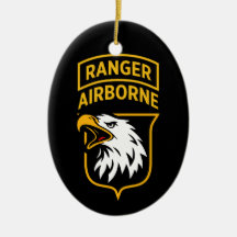 Adorno de Cerâmica Ranger Aerotransportada Águias