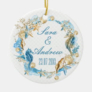 Ornamento De Cerâmica Adorno de Cerâmica - Vida Marinha