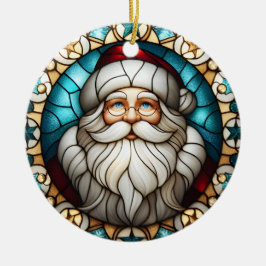 Ornamento De Cerâmica Adorno de Natal Papai Noel em Vidro Falso 4