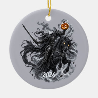 Ornamento De Cerâmica Adorno do Cavaleiro Sem Cabeça, Ano Personalizado