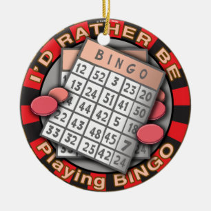 Ornamento De Cerâmica Adorno Em vez de Jogar Bingo