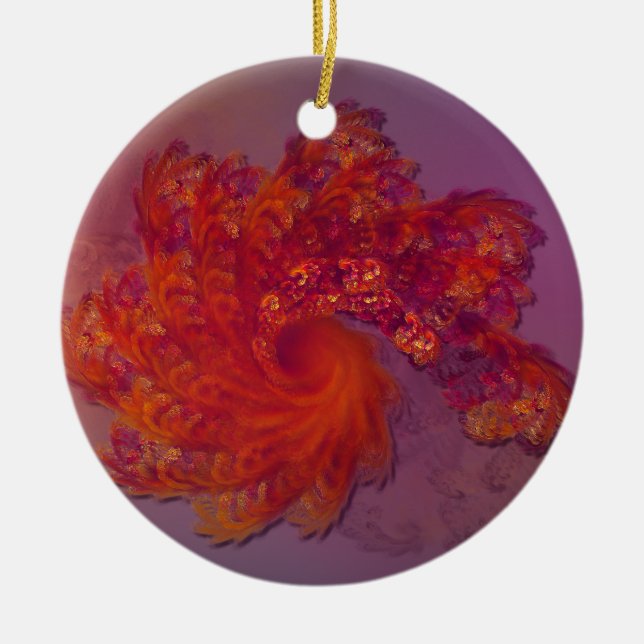 Ornamento De Cerâmica Adorno Lamento da Fênix (Frente)