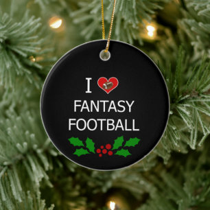 Ornamento De Cerâmica Adoro Futebol Fantástico