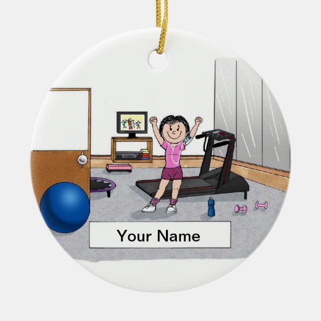 Ornamento De Cerâmica Aeróbica - Feminino (Frente)