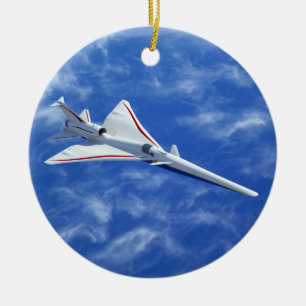 Ornamento De Cerâmica Aeronave Supersônica de Jato de Baixo Boom X-59