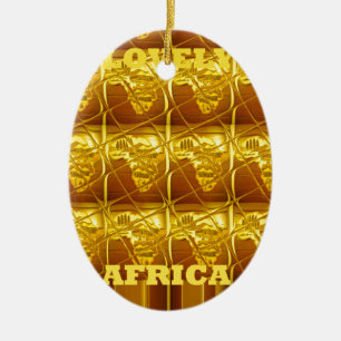 Ornamento De Cerâmica África adorável mapeia cores de arte designs.png